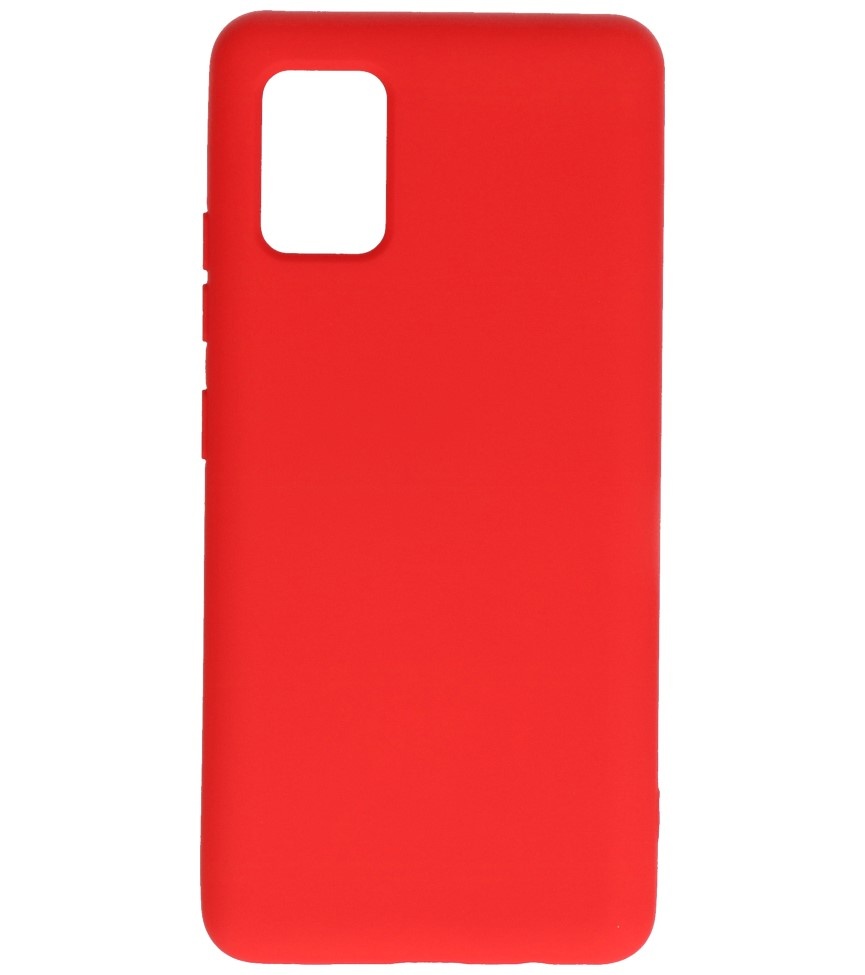 Fashion Color TPU Cover Samsung Galaxy A51 5G Rød