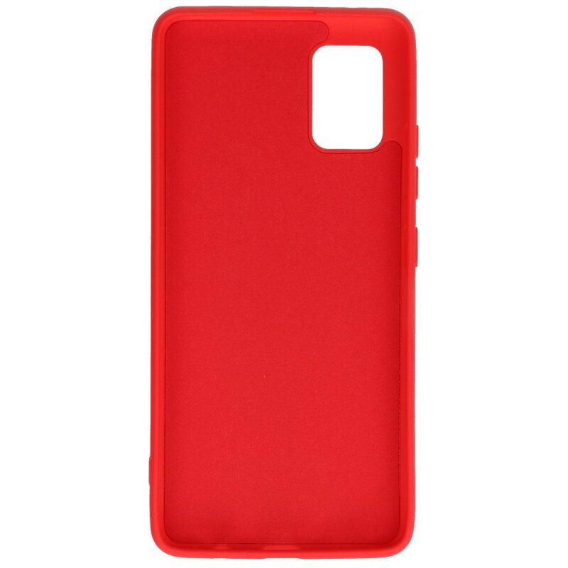 Coque en TPU Fashion Color Samsung Galaxy A51 5G Rouge