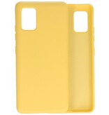 Fashion Color TPU Cover Samsung Galaxy A51 5G Gul