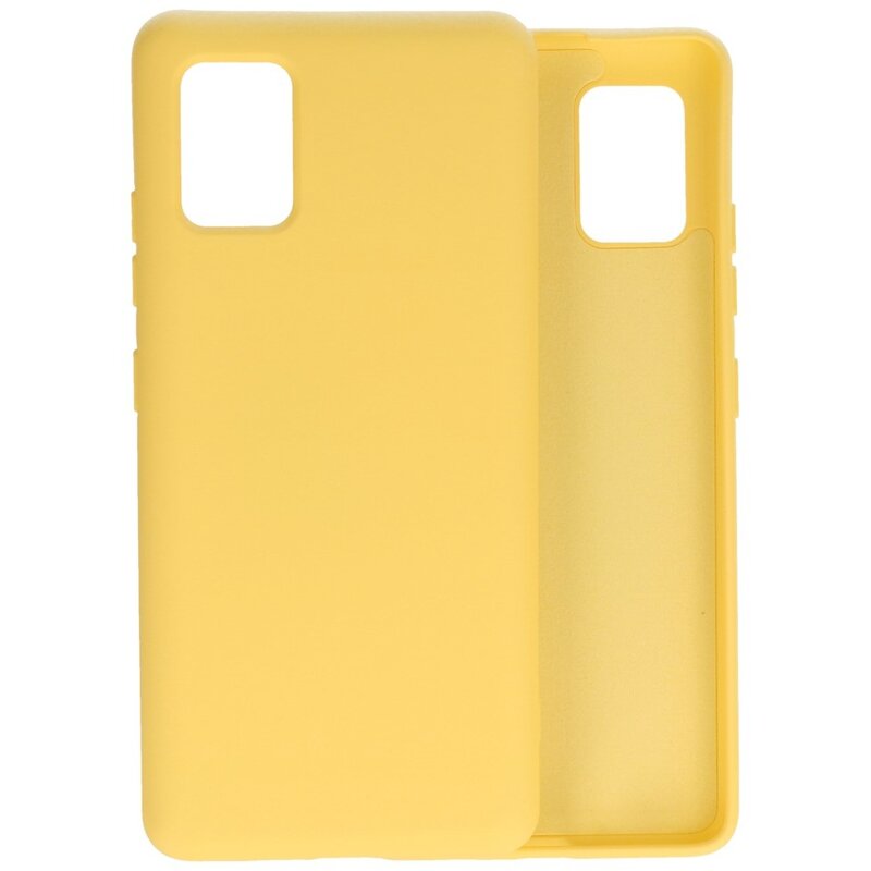 Mode Farbe TPU Fall Samsung Galaxy A51 5G Gelb