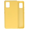 Carcasa De TPU De Color De Moda Gruesa De 2.0mm Para Samsung Galaxy A51 5G Amarillo