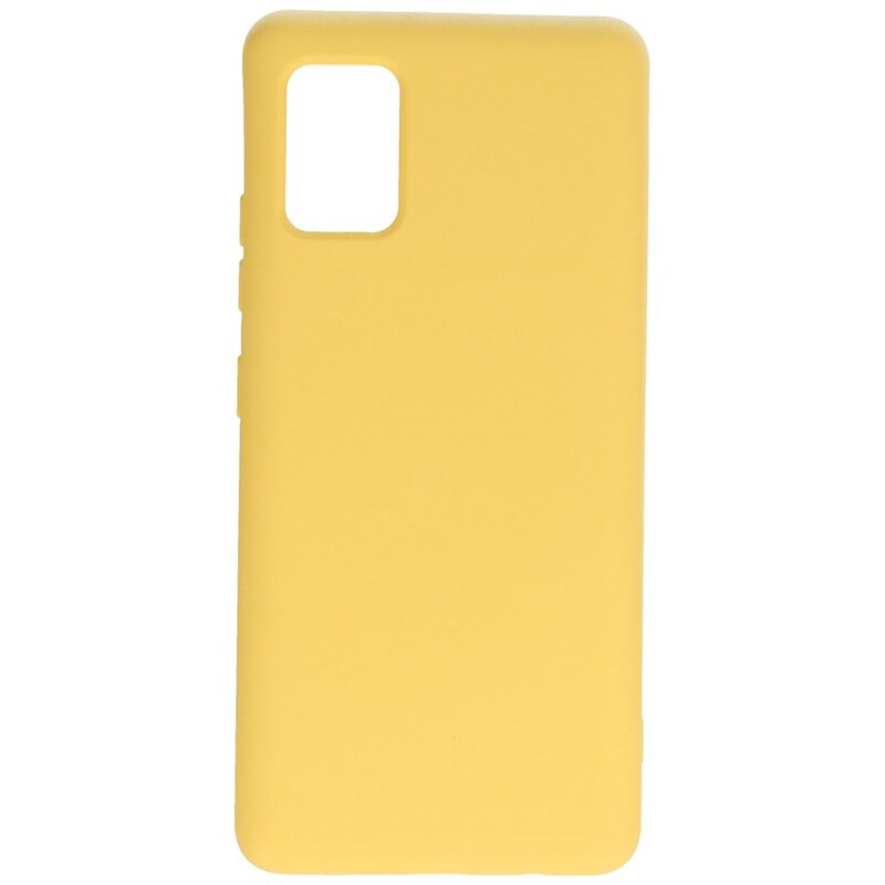 Mode Farbe TPU Fall Samsung Galaxy A51 5G Gelb