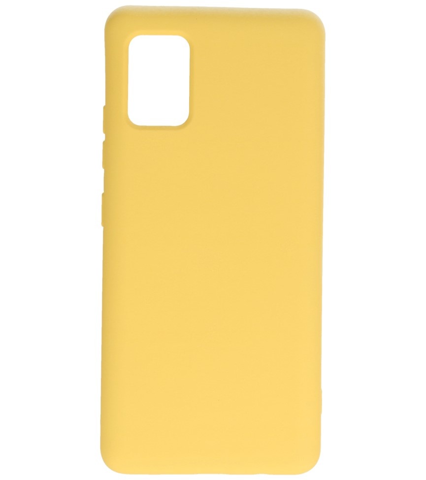 Coque en TPU Fashion Color Samsung Galaxy A51 5G Jaune