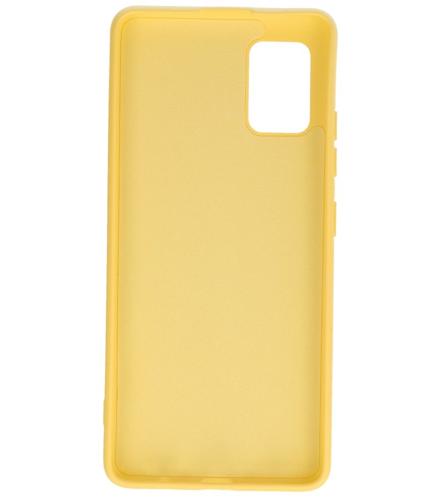 Fashion Color TPU Case Samsung Galaxy A51 5G Yellow