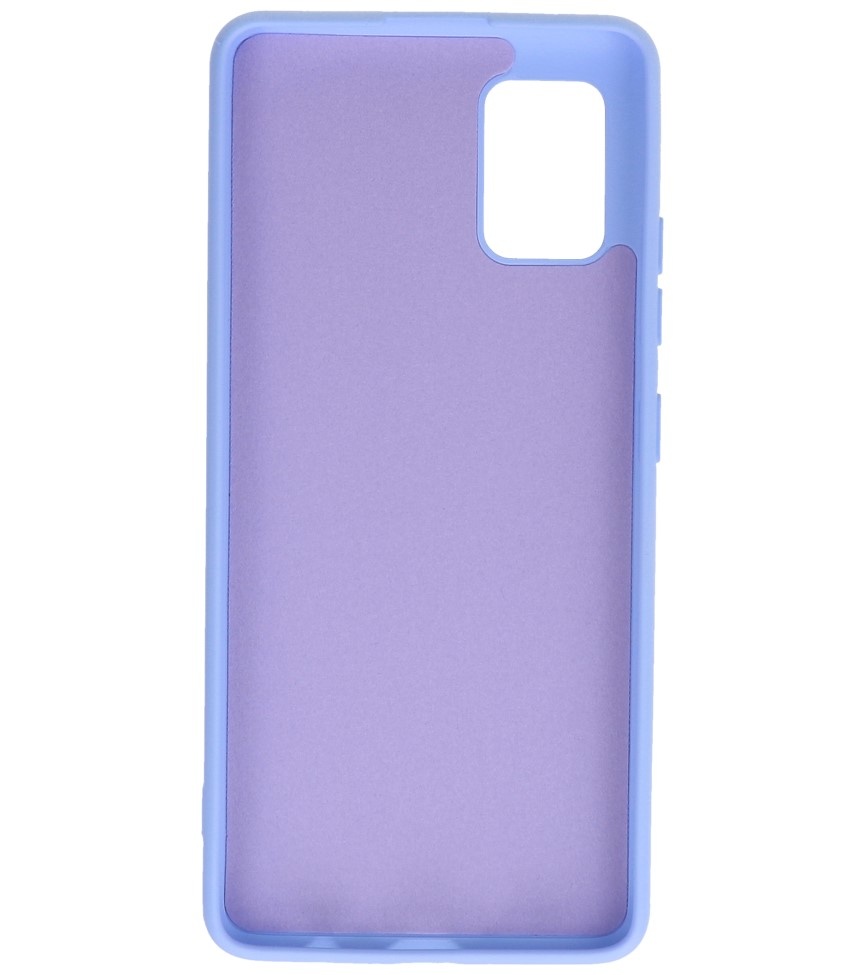 Coque en TPU Fashion Color Samsung Galaxy A51 5G Violet