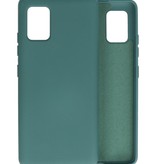 Coque en TPU Fashion Color Samsung Galaxy A51 5G Vert Foncé