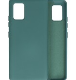 Custodia in TPU colore moda Samsung Galaxy A51 5G verde scuro