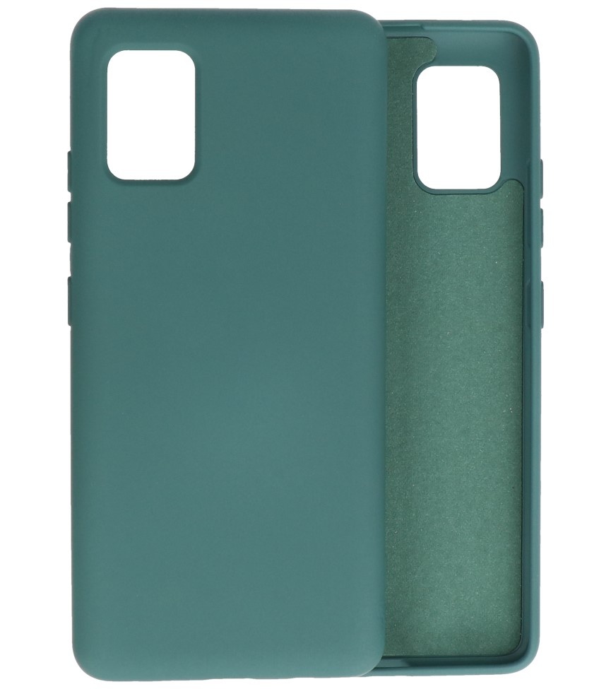 Fashion Color TPU Case Samsung Galaxy A51 5G Dark Green