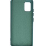 Estuche de TPU en color de moda Samsung Galaxy A51 5G Verde oscuro