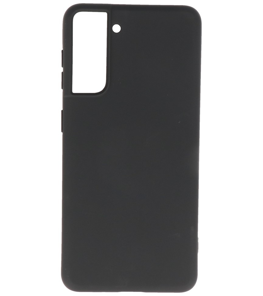 Estuche de TPU en color de moda Samsung Galaxy S21 Negro