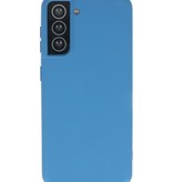 Carcasa de TPU en color de moda para Samsung Galaxy S21 Azul marino