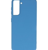 Carcasa de TPU en color de moda para Samsung Galaxy S21 Azul marino