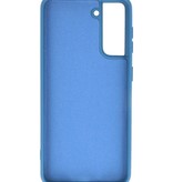 Carcasa de TPU en color de moda para Samsung Galaxy S21 Azul marino