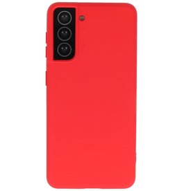 2,0 mm dicke Modefarbe TPU-Hülle Samsung Galaxy S21 Rot