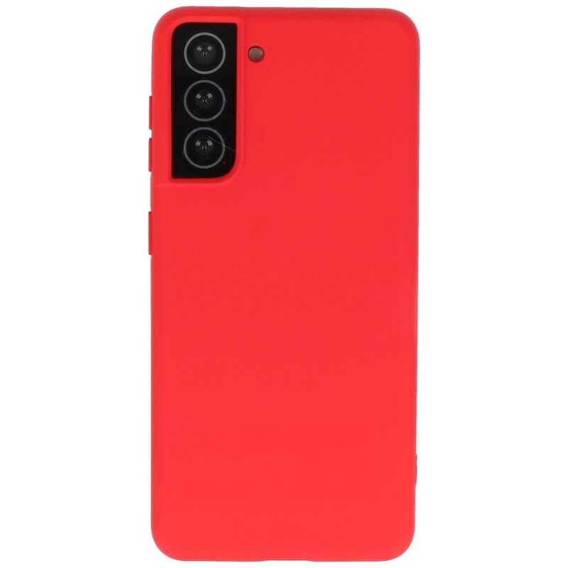 Custodia in TPU colore moda Samsung Galaxy S21 rossa