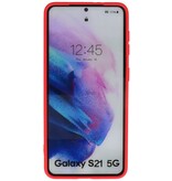 Custodia in TPU colore moda Samsung Galaxy S21 rossa