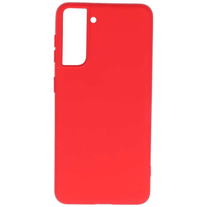 Custodia in TPU colore moda Samsung Galaxy S21 rossa