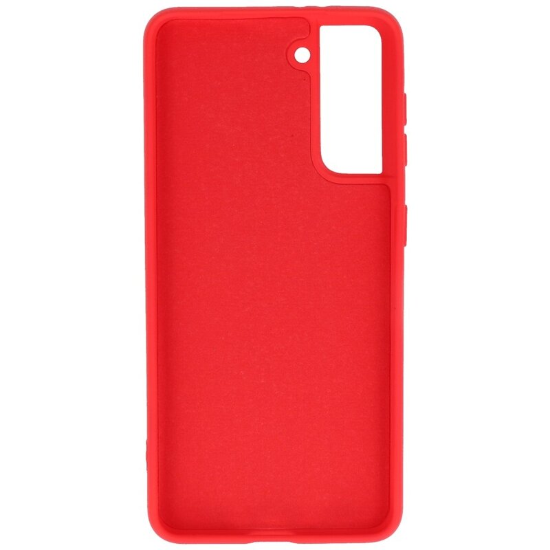 Custodia in TPU colore moda Samsung Galaxy S21 rossa