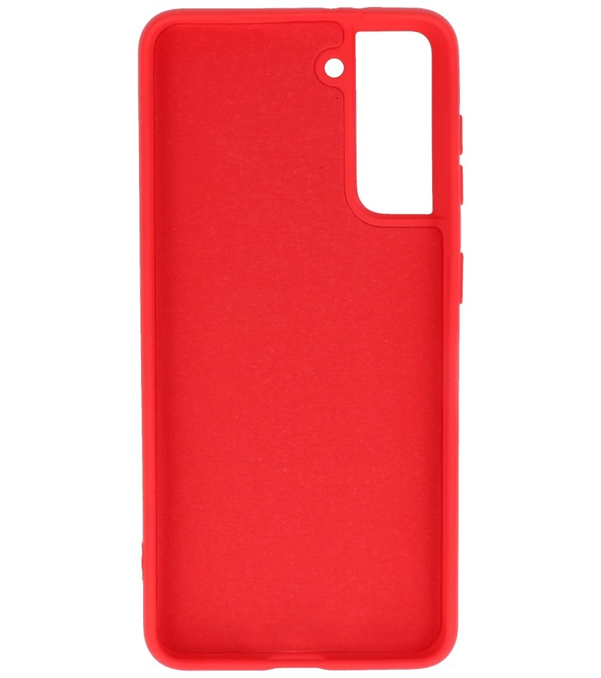 Fashion Color TPU Hoesje Samsung Galaxy S21 Rood