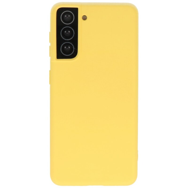 Mode Farbe TPU Fall Samsung Galaxy S21 Gelb