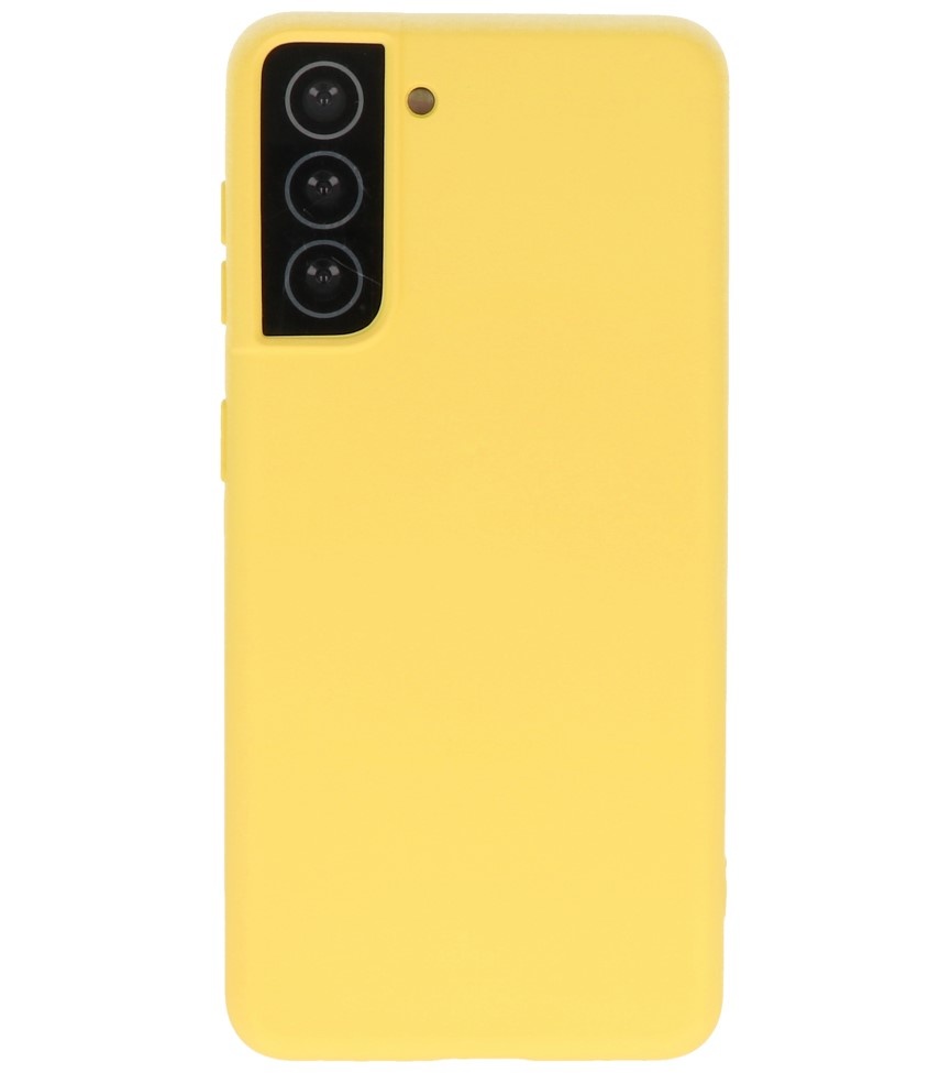 Carcasa Fashion Color TPU Samsung Galaxy S21 Amarillo