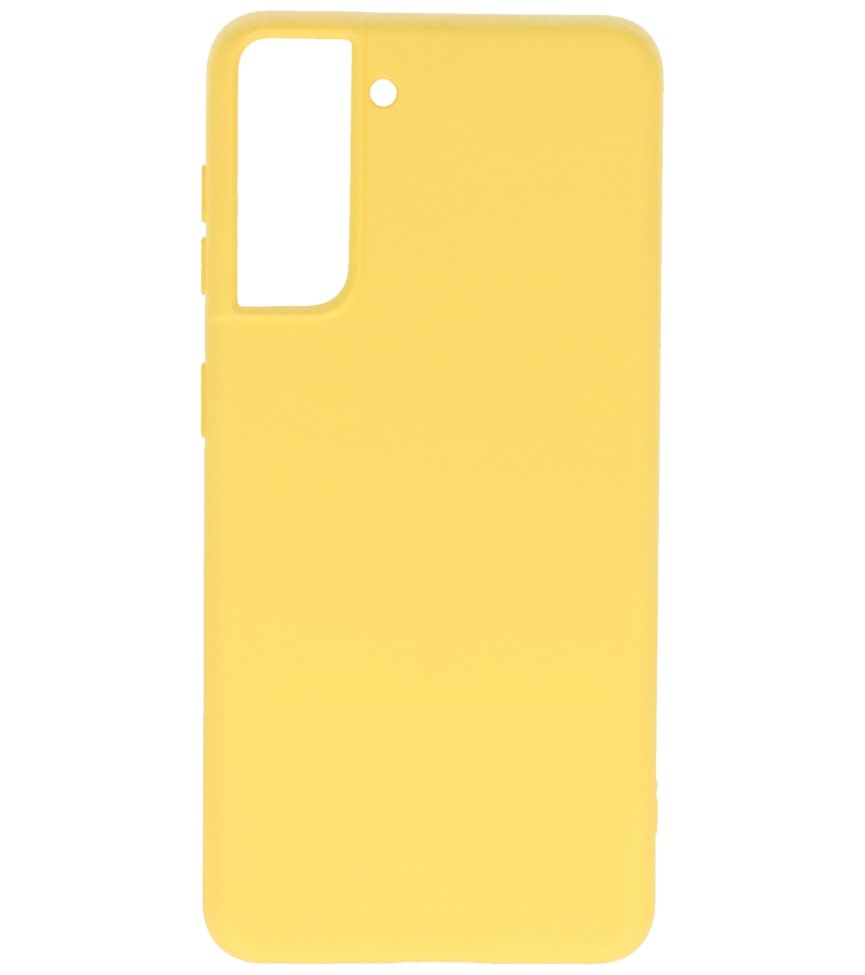 Coque en TPU Fashion Color Samsung Galaxy S21 Jaune