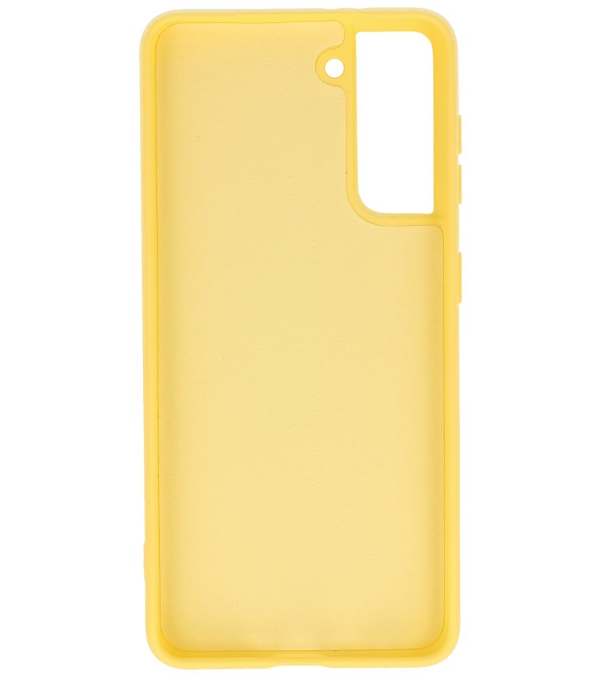 Coque en TPU Fashion Color Samsung Galaxy S21 Jaune