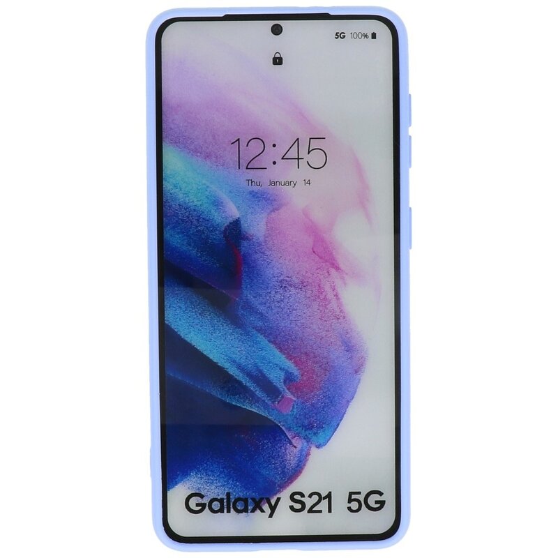 Custodia in TPU colore moda Samsung Galaxy S21 viola