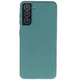 Custodia in TPU colore moda Samsung Galaxy S21 verde scuro
