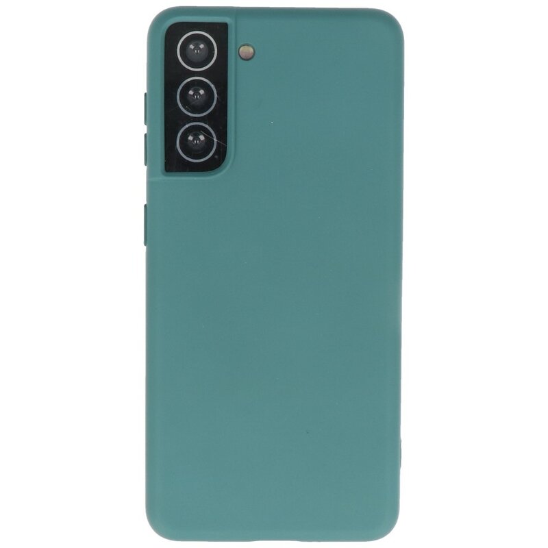 Custodia in TPU colore moda Samsung Galaxy S21 verde scuro