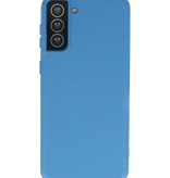 Carcasa de TPU en color de moda para Samsung Galaxy S21 Plus Azul marino