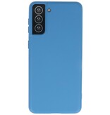 Fashion Color TPU Hoesje Samsung Galaxy S21 Plus Navy