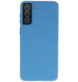 Coque Samsung Galaxy S21 Plus en TPU Couleur Mode Épais 2.0mm Bleu Marine