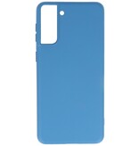 Fashion Color TPU Hoesje Samsung Galaxy S21 Plus Navy