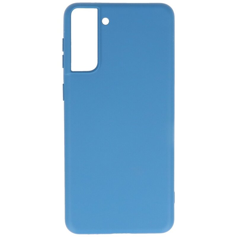 Coque en TPU Fashion Color Samsung Galaxy S21 Plus Bleu Marine
