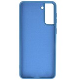 Fashion Color TPU Hoesje Samsung Galaxy S21 Plus Navy