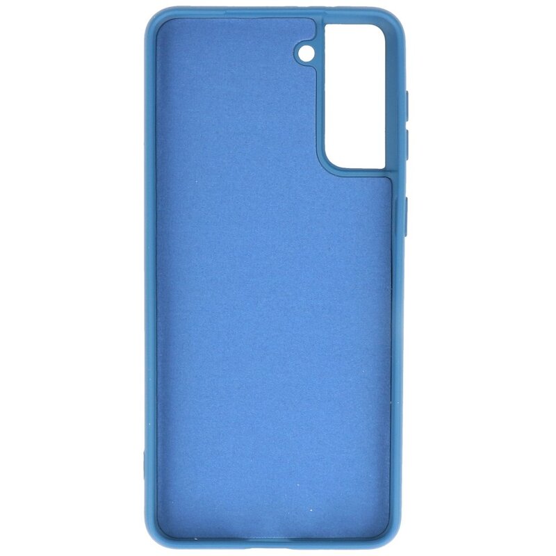 Fashion Color TPU Hoesje Samsung Galaxy S21 Plus Navy