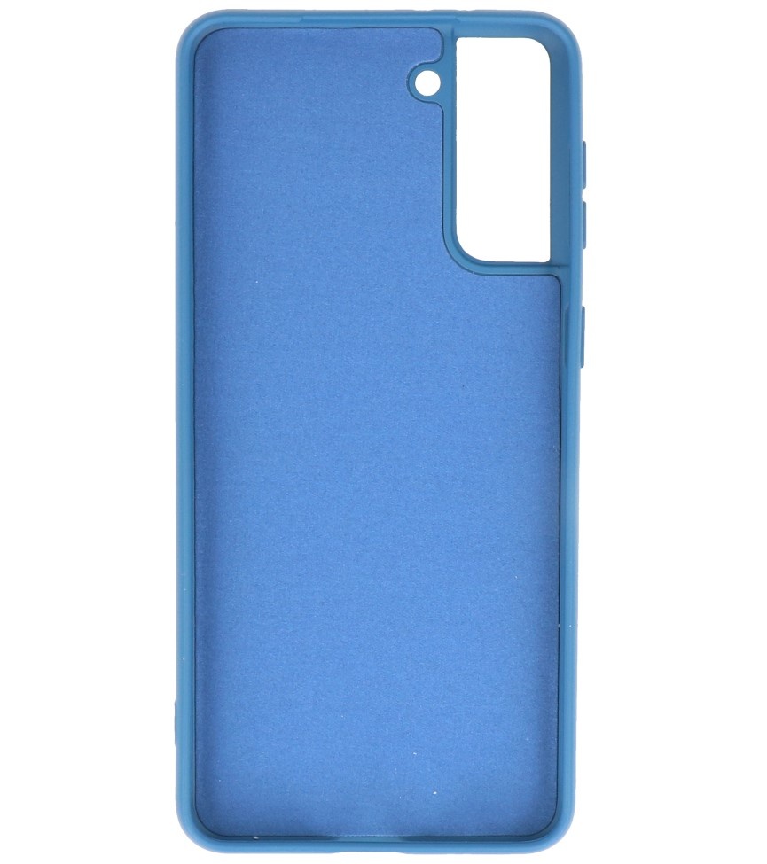 Carcasa de TPU en color de moda para Samsung Galaxy S21 Plus Azul marino