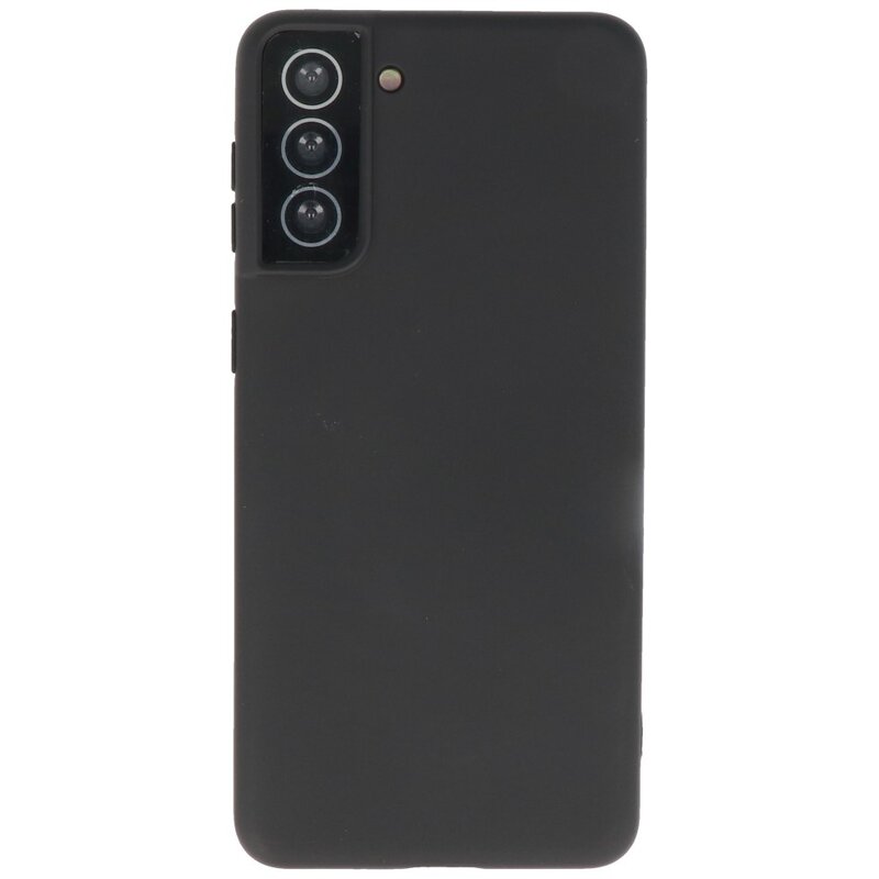 Fashion Color TPU Hoesje Samsung Galaxy S21 Plus Zwart