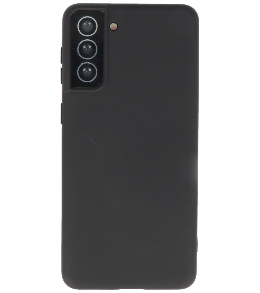 Estuche de TPU en color de moda Samsung Galaxy S21 Plus Negro