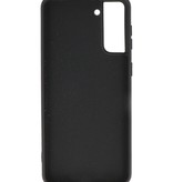 Estuche de TPU en color de moda Samsung Galaxy S21 Plus Negro