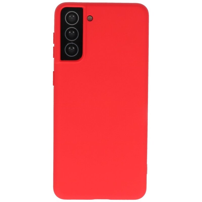 Coque en TPU Fashion Color Samsung Galaxy S21 Plus Rouge