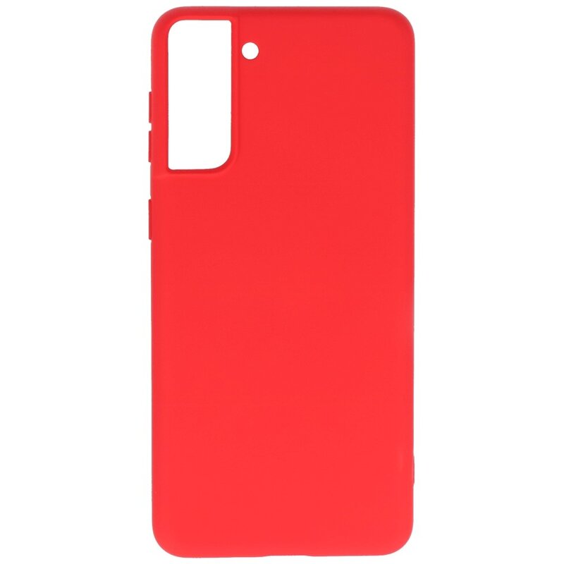 Coque en TPU Fashion Color Samsung Galaxy S21 Plus Rouge