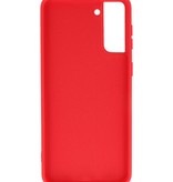 Coque en TPU Fashion Color Samsung Galaxy S21 Plus Rouge