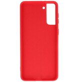Coque en TPU Fashion Color Samsung Galaxy S21 Plus Rouge