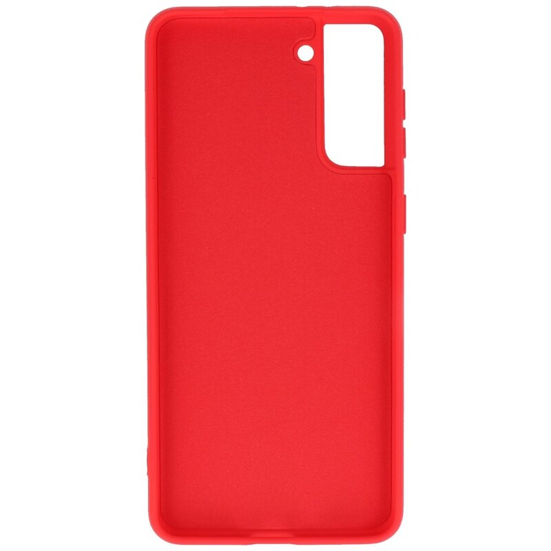 Fashion Color TPU Hoesje Samsung Galaxy S21 Plus Rood