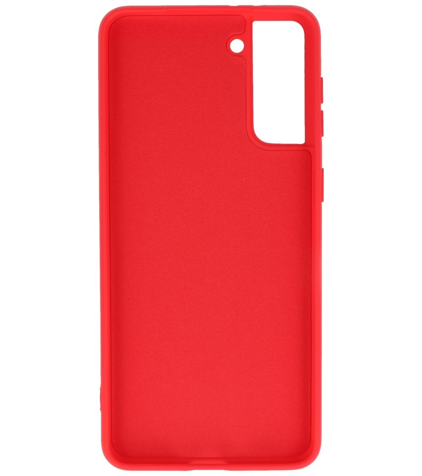 Coque en TPU Fashion Color Samsung Galaxy S21 Plus Rouge