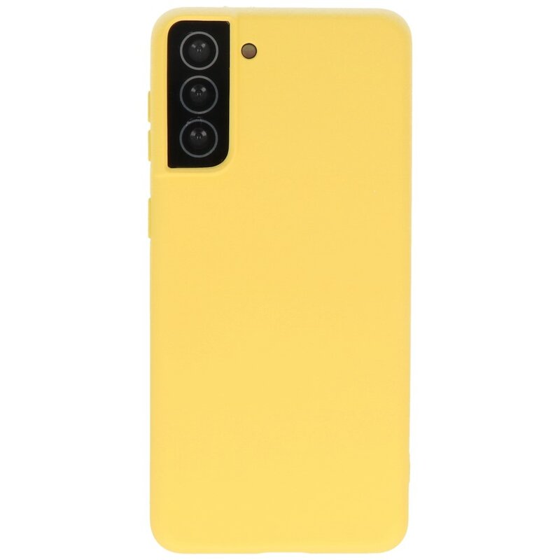 Coque en TPU Fashion Color Samsung Galaxy S21 Plus Jaune