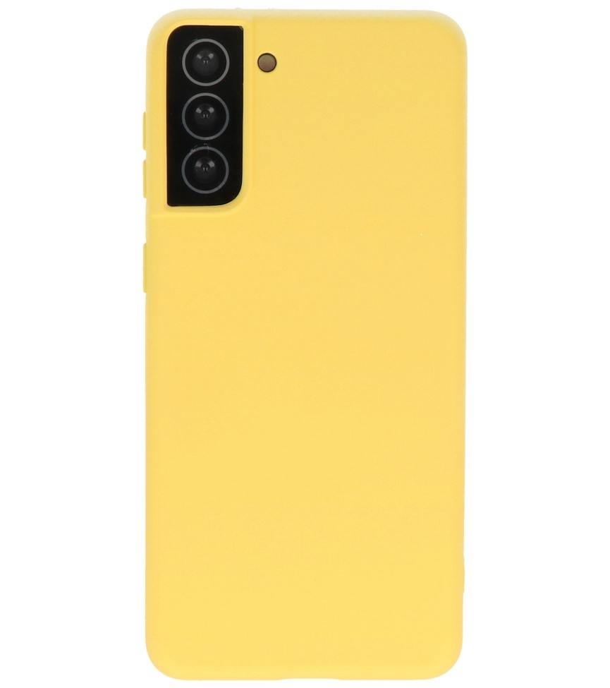 Fashion Color TPU Case Samsung Galaxy S21 Plus Yellow