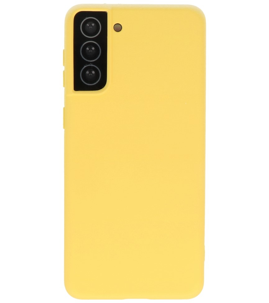 Mode farve TPU taske Samsung Galaxy S21 Plus gul